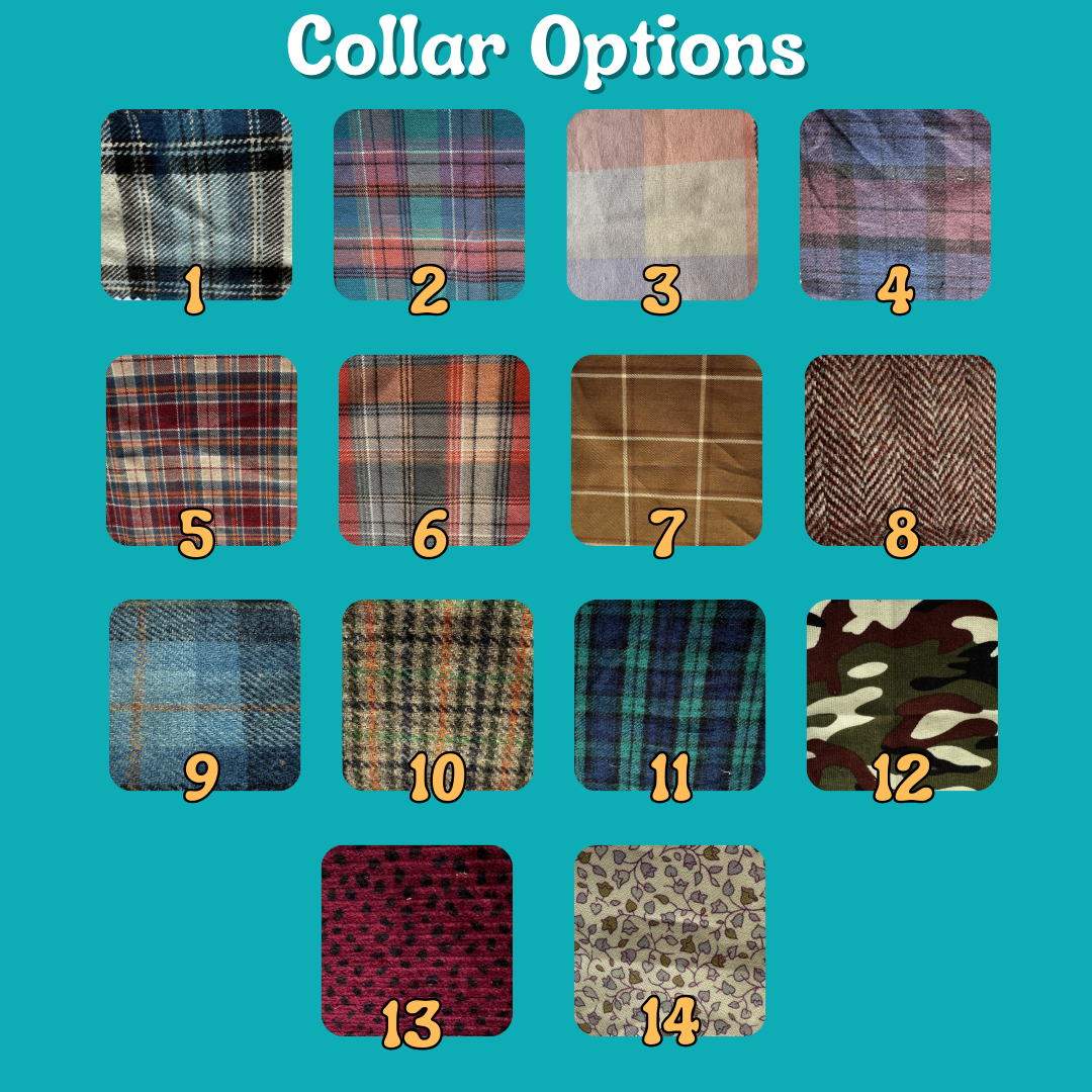 Dachshund Coat collar options - Wieners Wardrobe