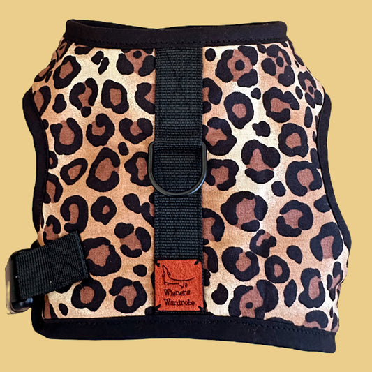 Leopard Print Dachshund Harness from Wieners Wardrobe