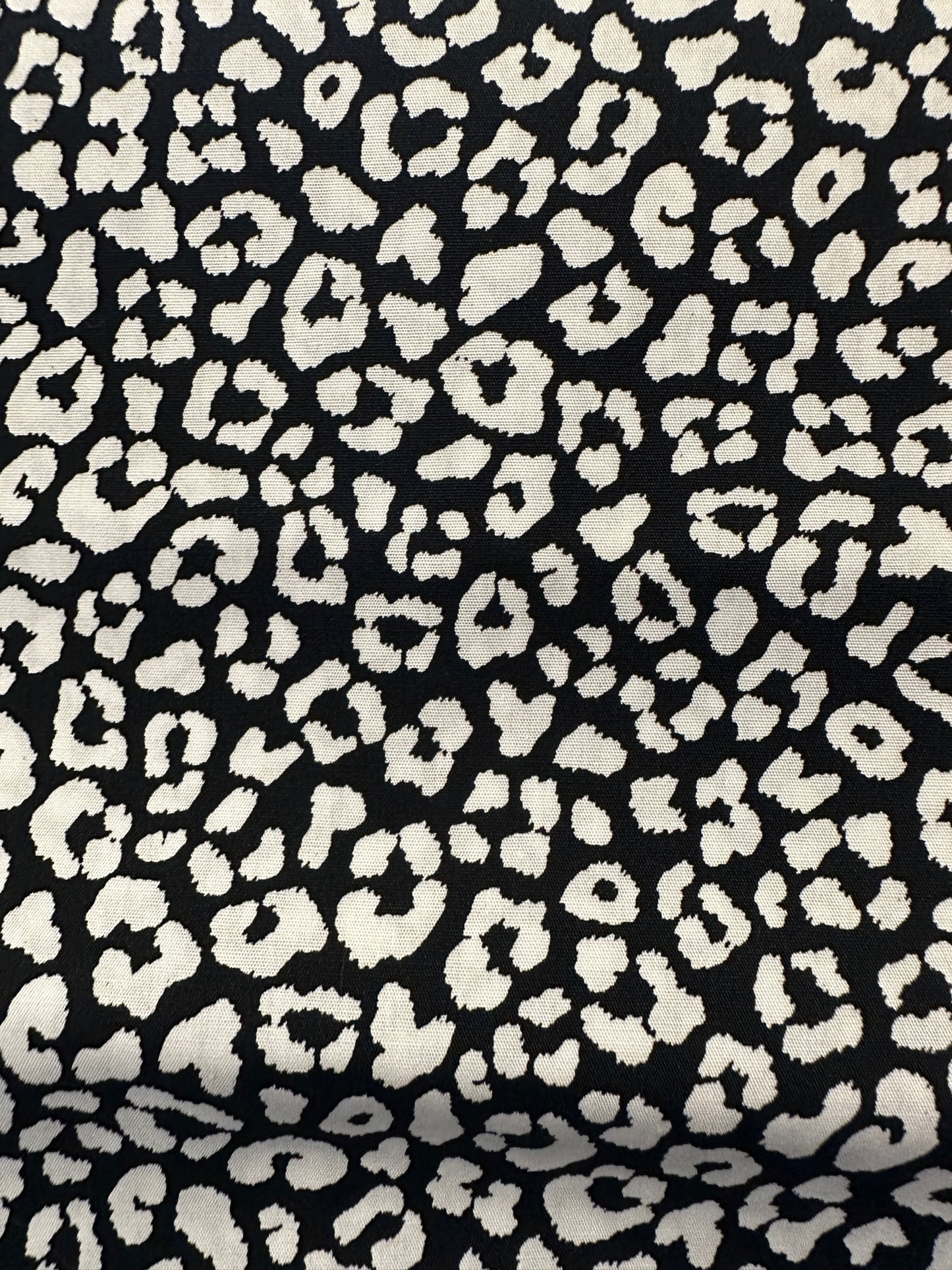 black cat pattern fabric