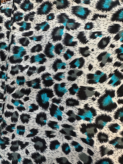 aquacat pattern fabric